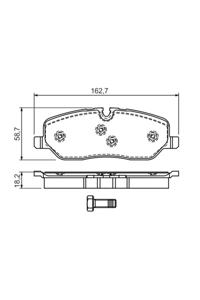Bosch Set Placute Frana Frana Disc Land Rover Discovery 3/Discovery 4/Range R...