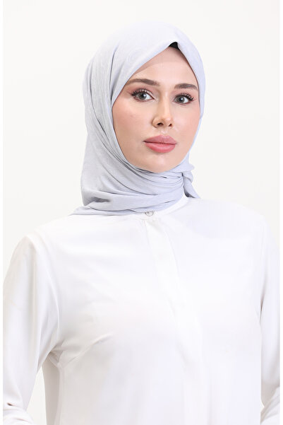 sefamerve Eșarfă Jacquard 70258-08 Gri argintiu