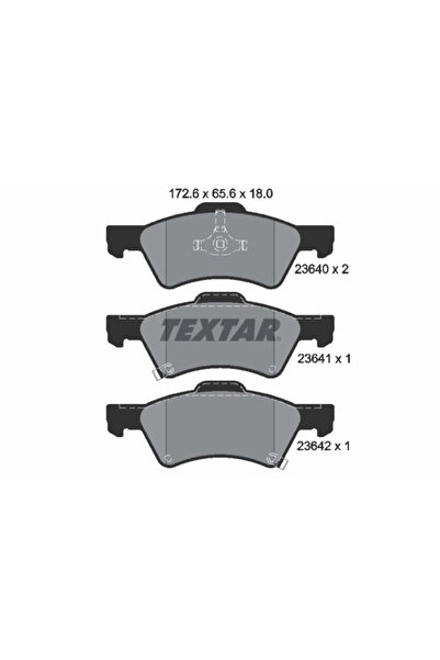TEXTAR Set Placute Frana Frana Disc Chrysler Ram Van Van/Voyager 4 Dodge Caravan