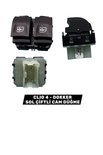 ORJ CLIO 4 - SYMBOL SOL CAM DÜĞMESİ ÇİFT MAİS 254112588R-254118722R
