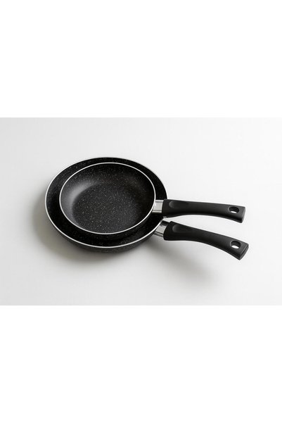 Noah Exclusive Granite Coated Pan Set with Handle-20 Cm-22 Cm-24 cm