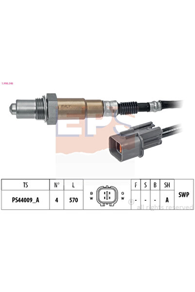 Eps Sonda Lambda Kia Cerato Koup Ii (td) 2009-2013 Benzina