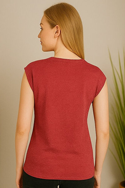 RANDOM Kadın Sıfır Kollu Baskılı Tişört