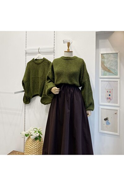 Faya Boutique Yeşil NUAGEUX KAZAK