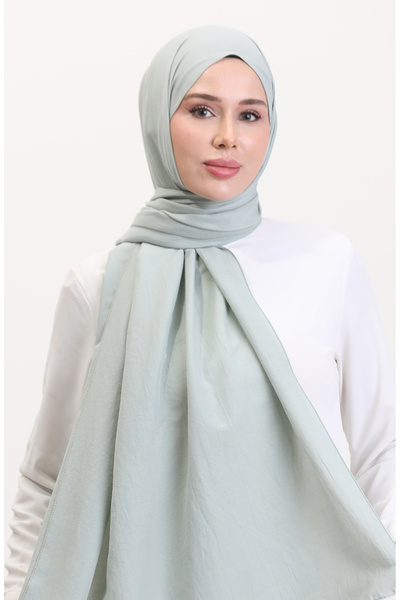 sefamerve Cotton Jazz Shawl 70257-13 Water Green