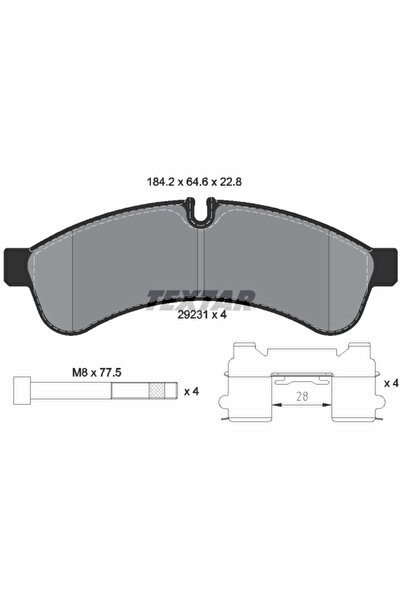 Krieger Set Placute Frana Frana Disc Iveco Daily 4 Caroserie/Daily 4 Platou /...