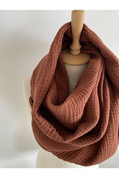 LeBohas Kiremit Müslin Pamuk Atkı Yumuşacık Atkı Butik Tasarım