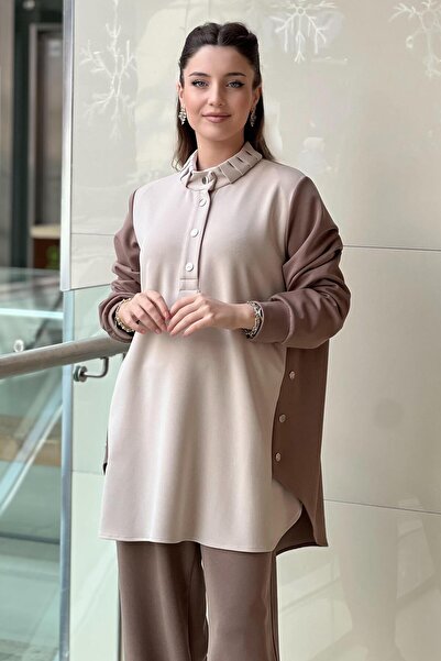 FUAT GÜRSEN Fuat Gürşen Tunic with Asymmetrical Snap Detail on the Sides