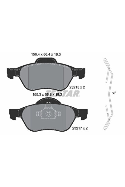 Krieger Set Placute Frana Frana Disc Renault Laguna 2/Laguna 3/Laguna Cupe 20...