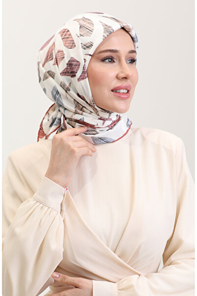 sefamerve Eșarfă cu model 70289-11 Cupru