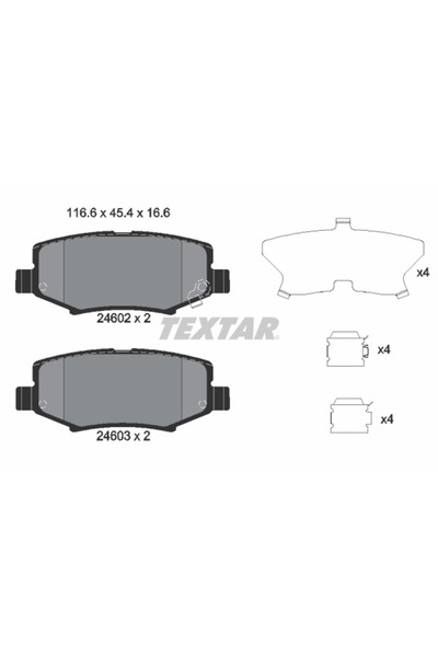 Krieger Set Placute Frana Frana Disc Dodge Nitro Jeep Cherokee/Compass/Wrangl...