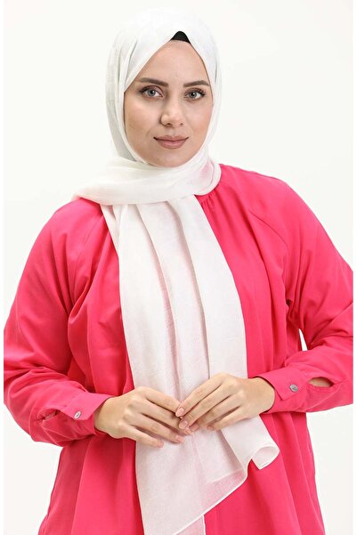 sefamerve Kare Densen Shawl 70224-02 Ecru