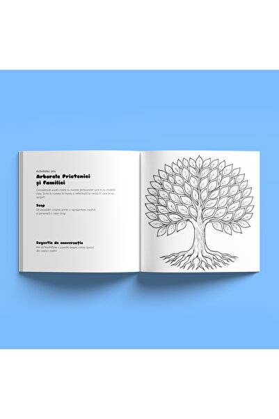 Comunicare in culori Set of activity books for self-knowledge, Adult+Child, "Communication in colors" - vol. 1 Gratitude