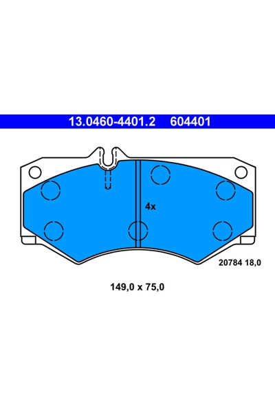Ate Комплект спирачни накладки за дискови спирачки Mercedes-Benz G-класа Puch...