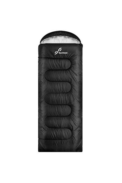 Sportneer Sleeping Bag for Adults, Sportneer, Waterproof, Lightweight, Black with Carrying Bag