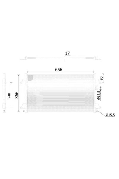 MAHLE Condensator Climatizare Renault Laguna 2/Vel Satis