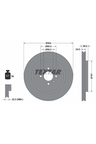 TEXTAR Disc Frana Mg Mg Tf/Mgf