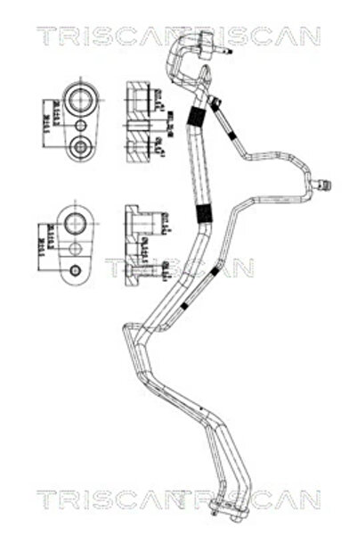 TRISCAN Conducta Presiune Variabila Aer Conditionat Opel Mokka / Mokka 10/Mok...