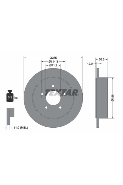 TEXTAR Disc Frana Ford Australia Explorer Ford Usa Explorer