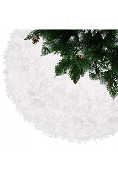 SERSIMO Christmas tree mat, diameter 142 cm, white fur imitation