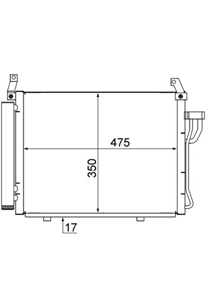 MAHLE Condensator Climatizare Hyundai I10 1