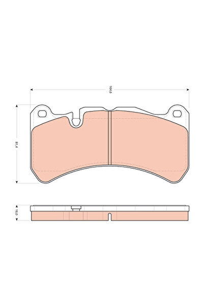 TRW Set Placute Frana Frana Disc Fpv Falcon Limuzina/Falcon Pick-Up Maserati ...