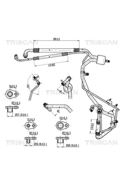 TRISCAN Conducta Presiune Variabila Aer Conditionat Citroen C4 Grand Picasso ...