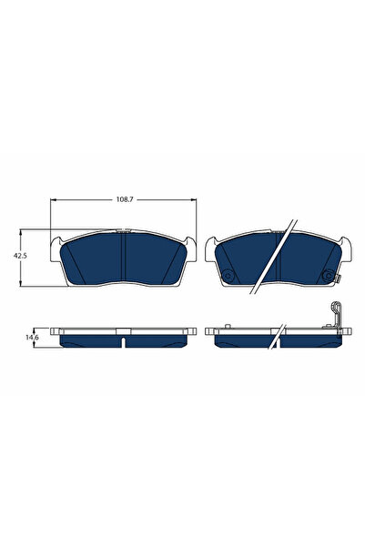 TRW Set Placute Frana Frana Disc Citroen C-Zero Peugeot Ion
