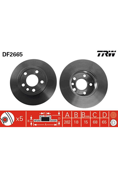 TRW Disc Frana Vw California T4 Camper/Transporter T4 Autobuz/Transporter T4 ...