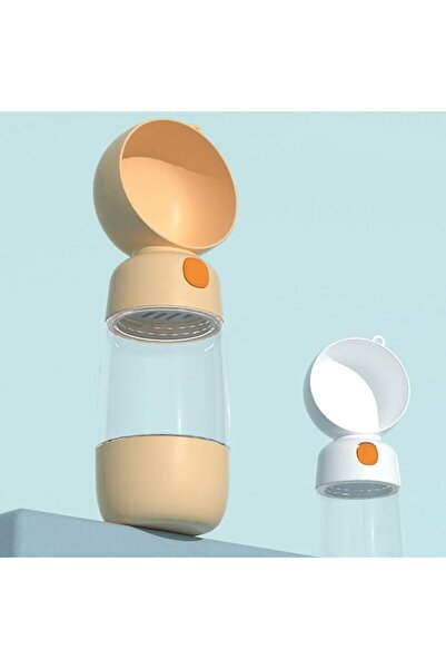 Manolex 3-in-1 Water and Food Bottle for Dogs and Cats, Orange Color, Manolex®