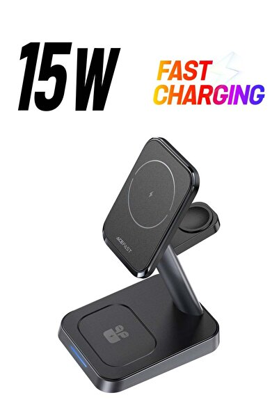 Acefast 3 in 1 Fast Wireless Charger Desktop Holder E3