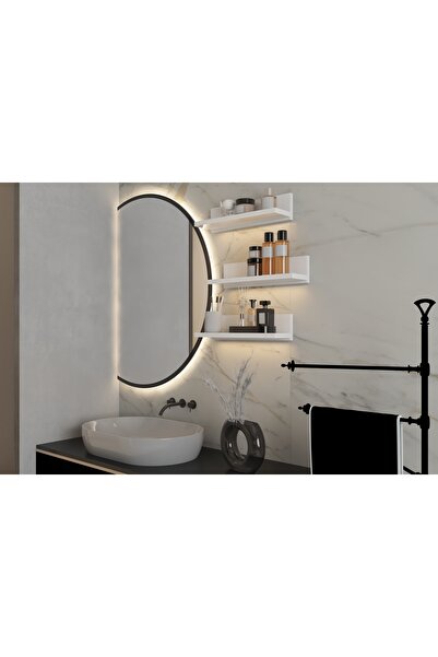 nettrends.net the new trend of shopping Modüler Panolu Banyo–Mutfak–Giriş Duvar Rafı 40×11,8×10 cm Kapaksız/Açık Raf | Beyaz-PNR-BRF-1001