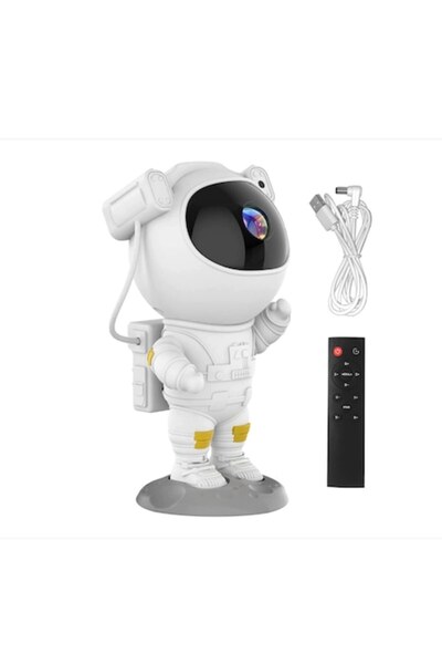 IOOIOO Star Projector Astronaut, IOOIOO® Night Light for Kids, 360 Adjustment, White
