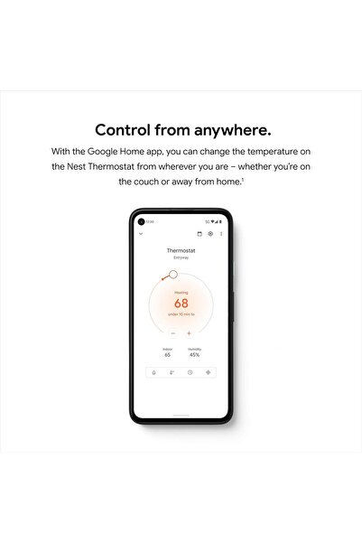 Google Nest Thermostat - ترموستات ذكي للمنزل - ترموستات واي فاي قابل للبرمجة - رمل