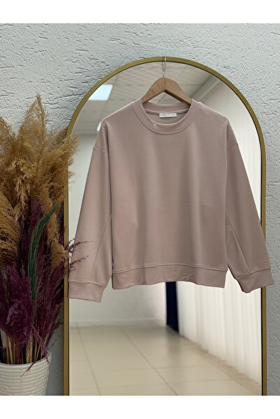 BENAHOLL Κοντό μπλουζάκι με δύο κορδόνια με ραμμένο λαιμό Bengi-Zİ4009 Stone