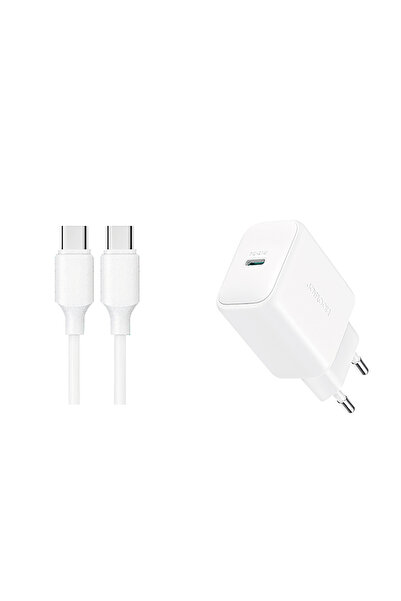 Other Încărcător de perete USB-C PD QC 20W + cablu USB-C de 1 m - Alb