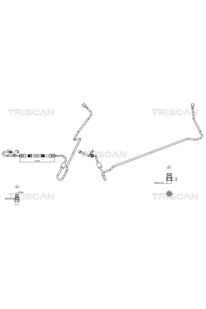 TRISCAN Furtun Hidraulic Sistem De Directie De La Pompa Hidraulica La Caseta ...