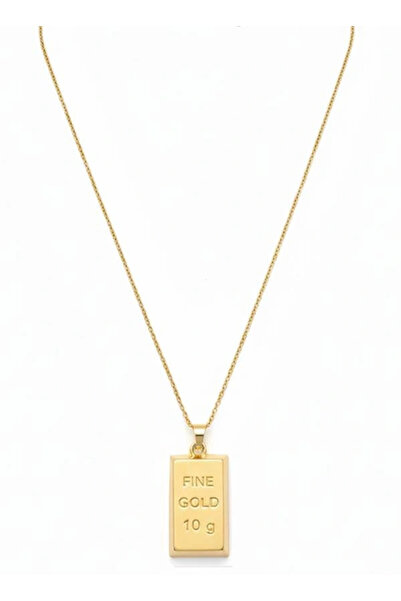 Genel Markalar LitaeTrend Külçe Altın Kolye - Büyük Boy - Altın