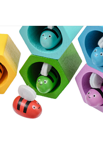 Lucy&Leo Jucarie dexteritate Lucy&Leo, Stupul cu albine, Lemn