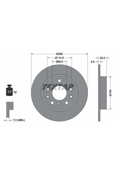 TEXTAR Disc Frana Mazda Cx-30