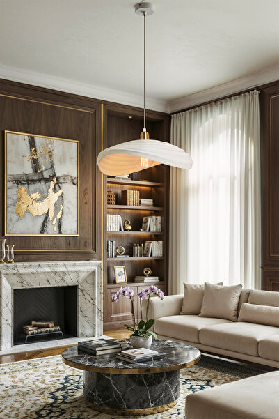 manogrup CURVE TEKLİ SARKIT BETON AVİZE İSKANDİNAV BOHEM LÜKS