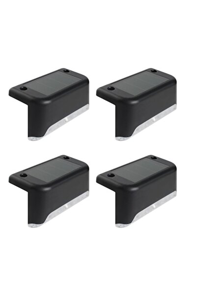 Trendily Set de 4 lămpi solare de exterior, cu montaj fix, alb, 5500K, rezist...