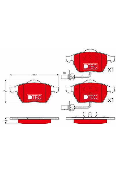 TRW Set Placute Frana Frana Disc Audi A4 B5/A6 C4/A6 C5 Vw Passat B5