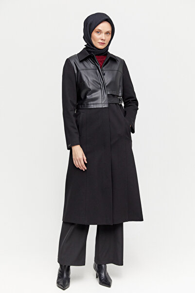 Setrms Deri Kombinli Kemerli Kap