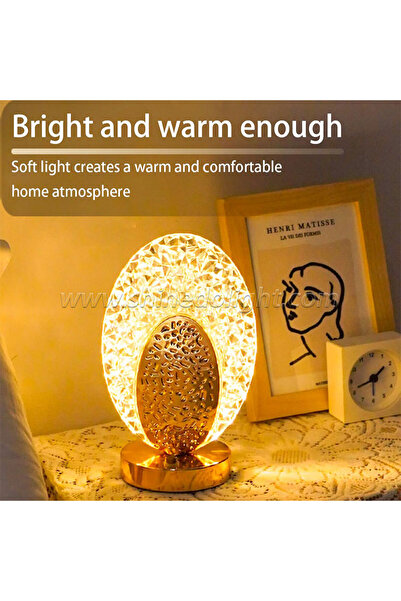 Genetic Oval Crystal LED Table Lamp