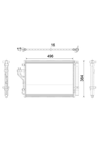 MAHLE Condensator Climatizare Hyundai IX35 Kia Carens 4/Sportage 3