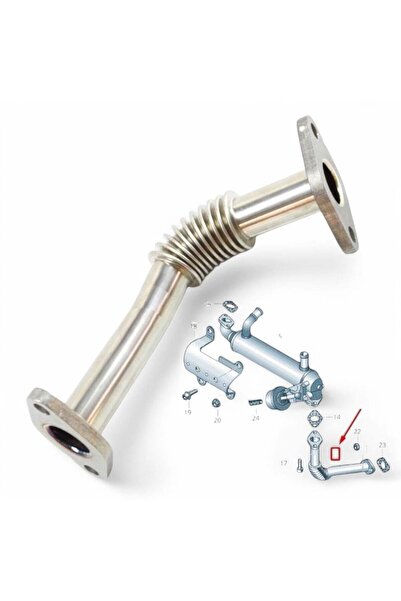 BSG Vw Crafter Egr Borusu 2.5TDI BJM-BJK 2006-2016 076131525C-3