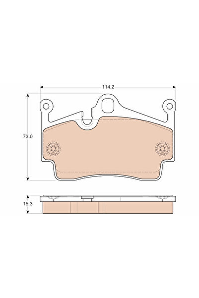 TRW Set Placute Frana Frana Disc Porsche Boxster/Cayman