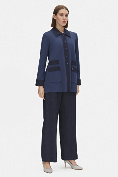 MISS DALIDA Denim Boru Paça Indigo Pantolon