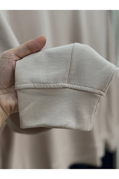 BENAHOLL Κοντό μπλουζάκι με δύο κορδόνια με ραμμένο λαιμό Bengi-Zİ4009 Stone